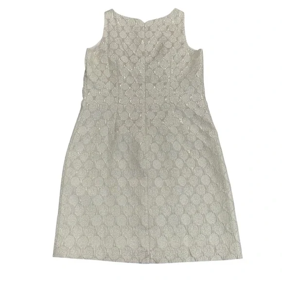 Eliza J Sleeveless Metallic Brocade Sheath Size 10 Dress Party New Years Holiday - Picture 6 of 11